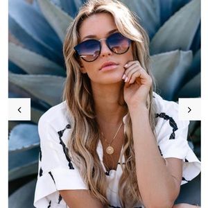 VICI SOLD OUT Poolside Sunglass Black Cateye Ombre